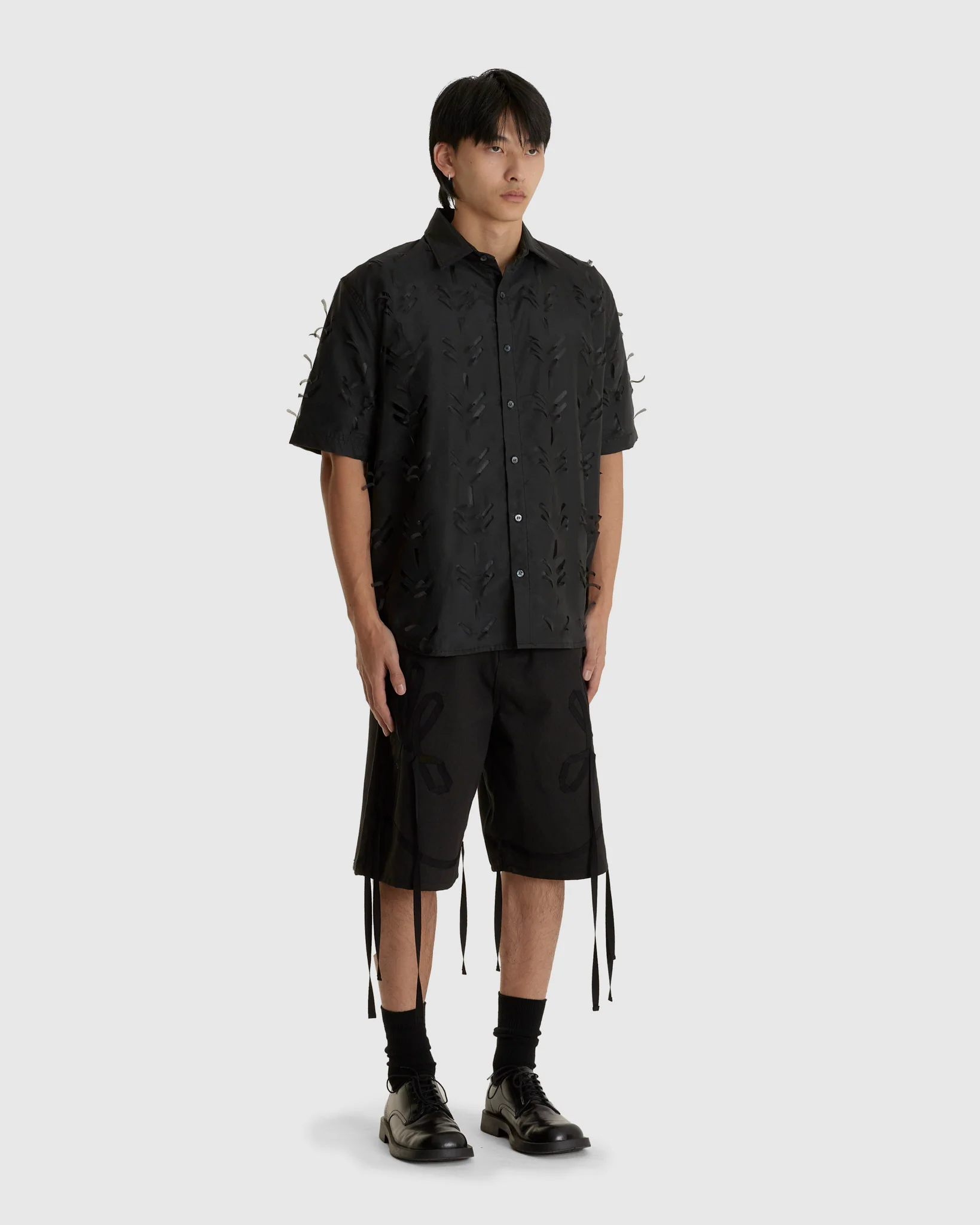 Applique Shorts Black - Image 2