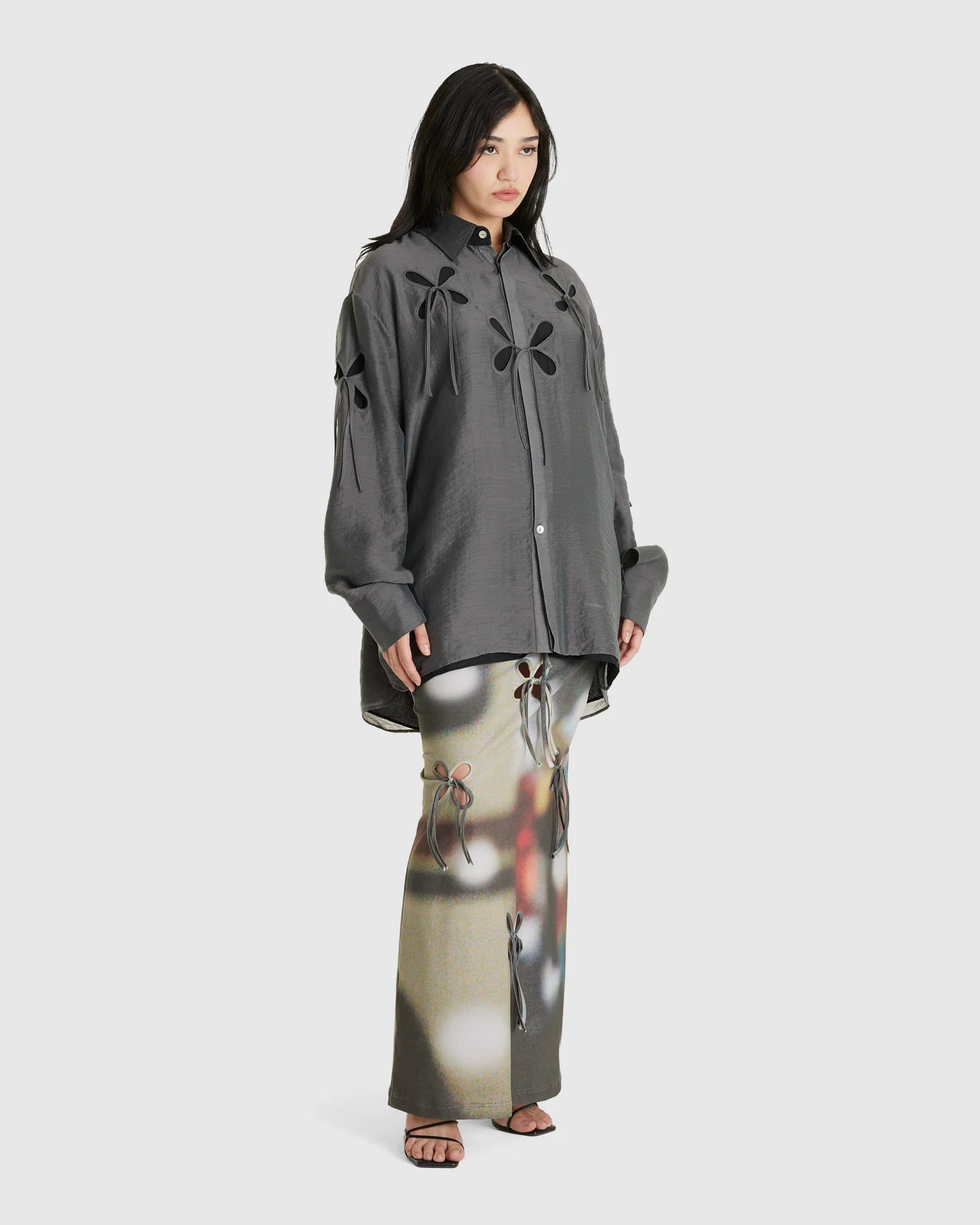 Car Printed Petal Skirt - Image 2