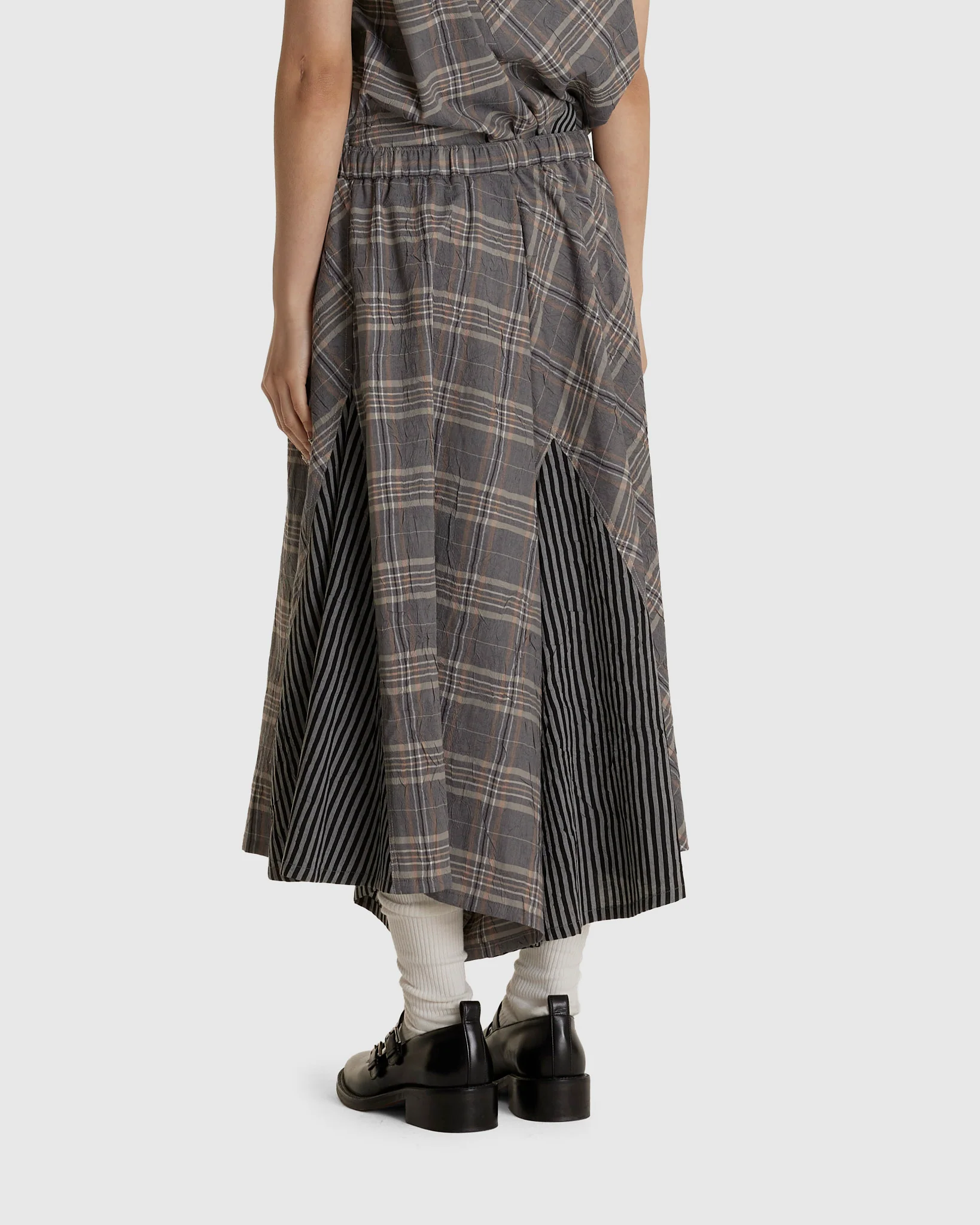 Checkered Skirt Pants - Image 3