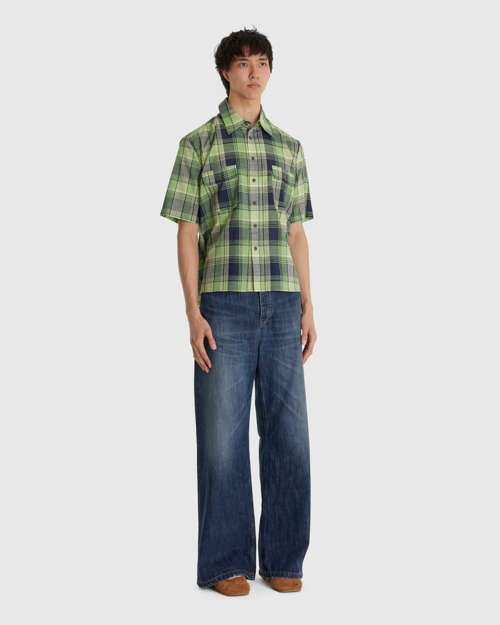 Cottage Shirt Green Plaid - Image 2