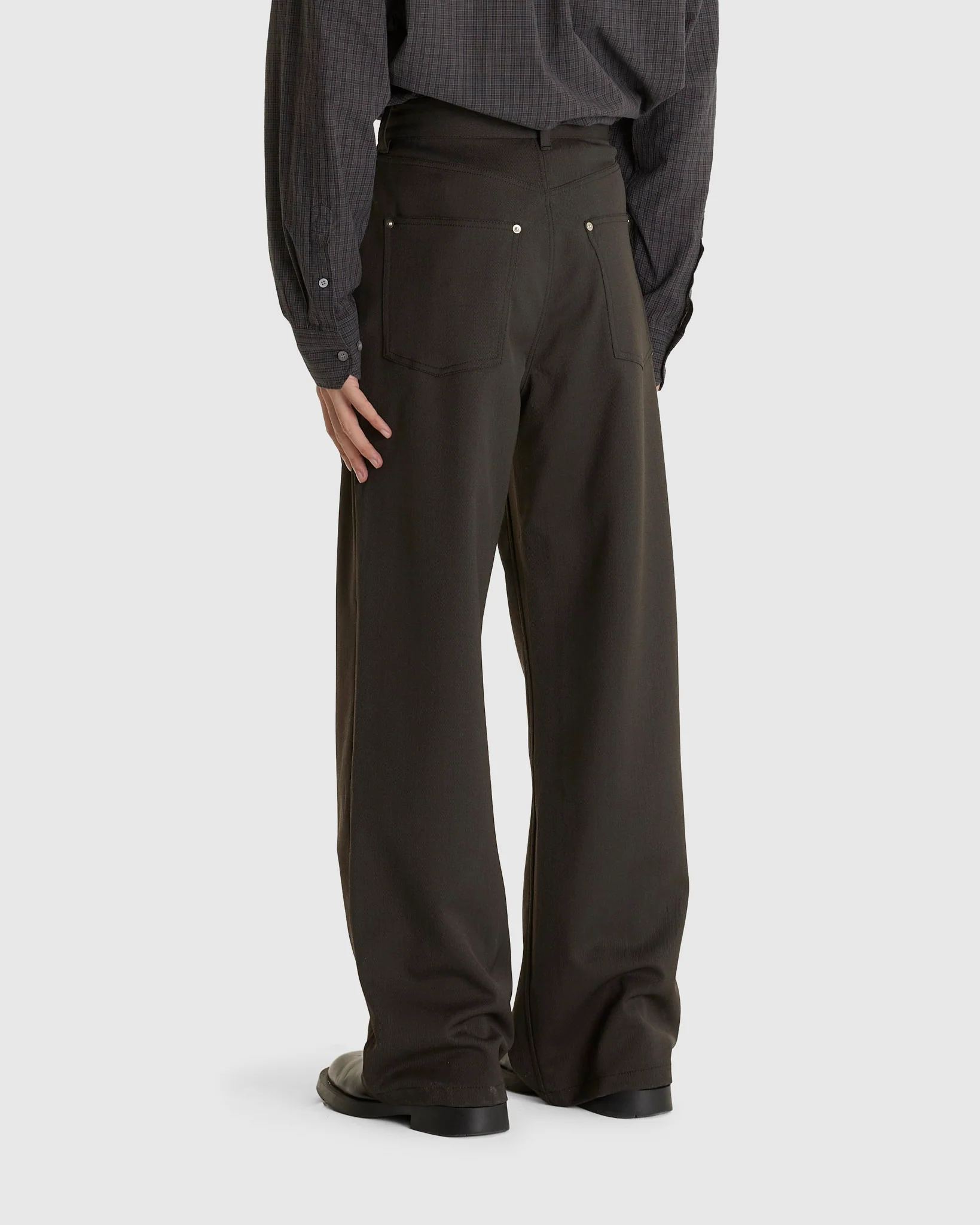 Stellar Trousers Brown Melange Twill - Image 3