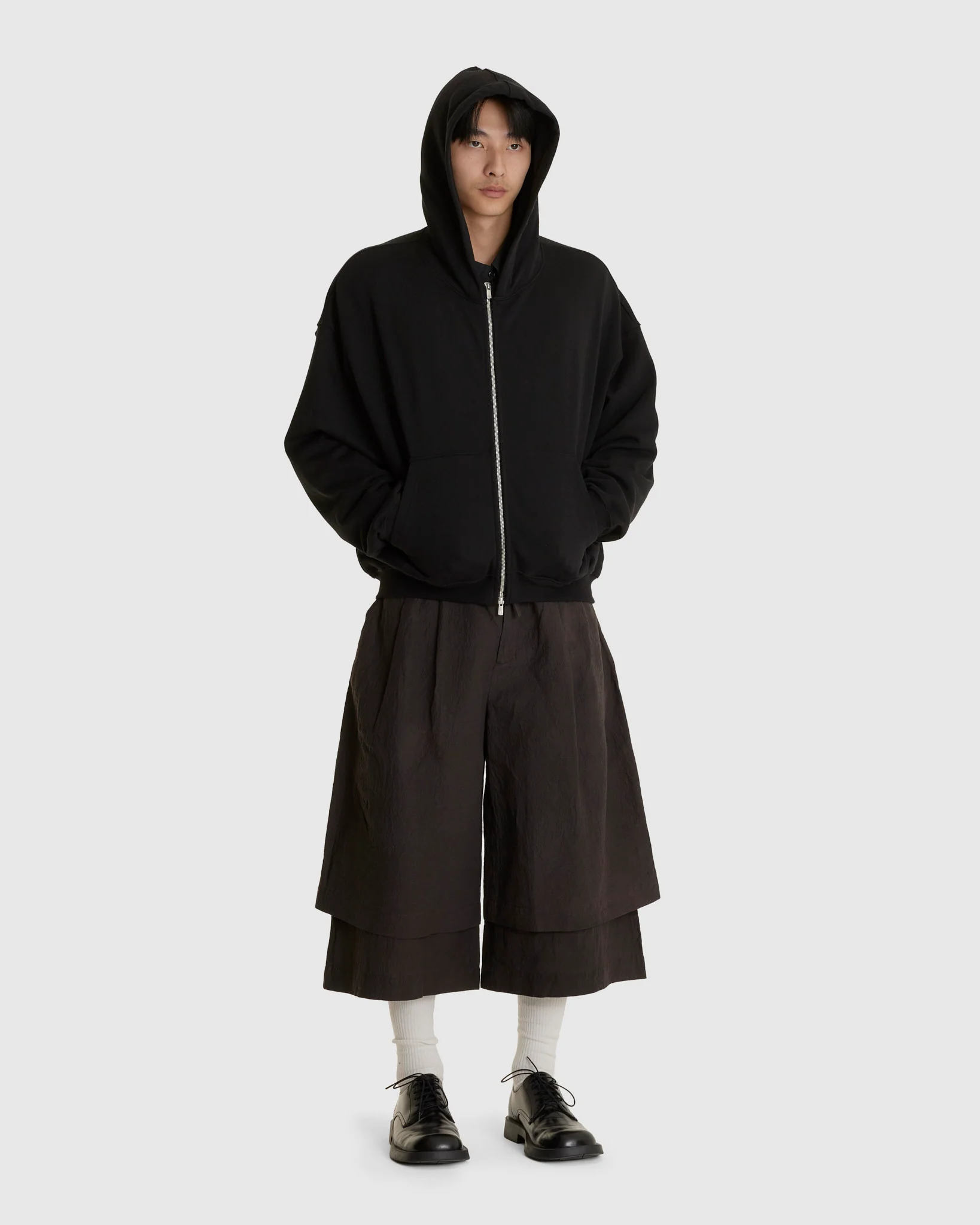 Double Layers Cropped Pants - Image 2