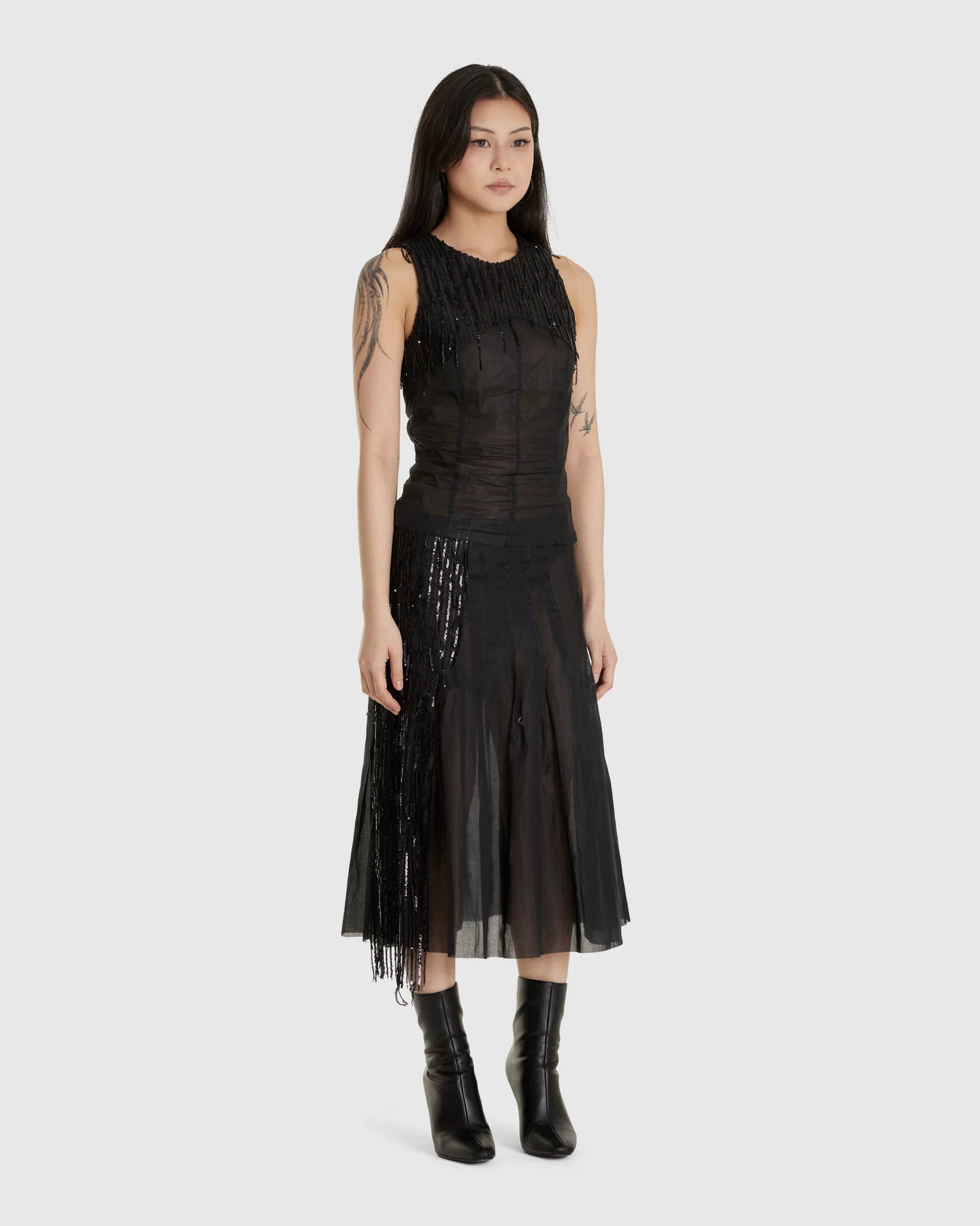 Dripping Pleat Around Skirt - Image 2