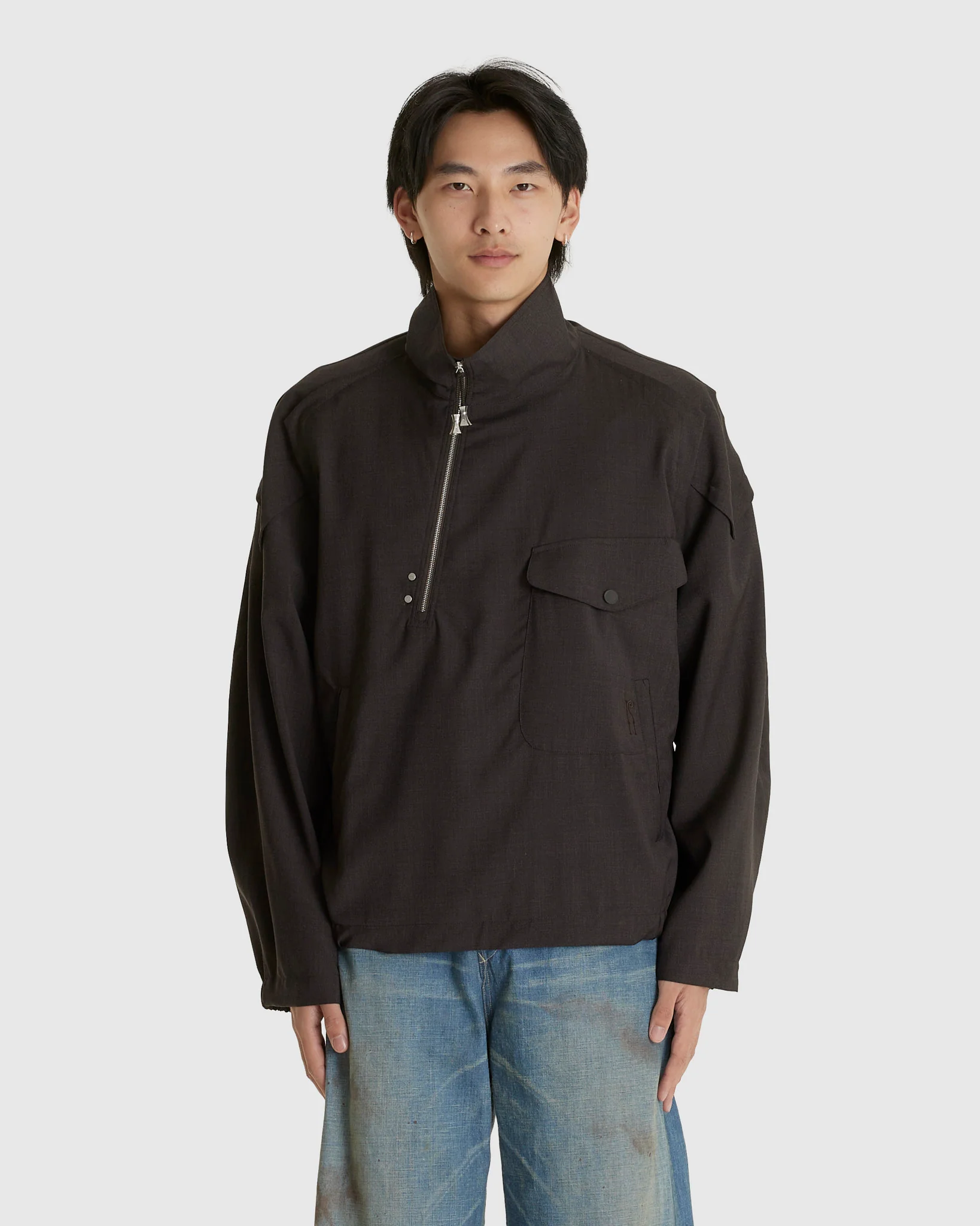 Farkas Pullover Jacket Umber Brown