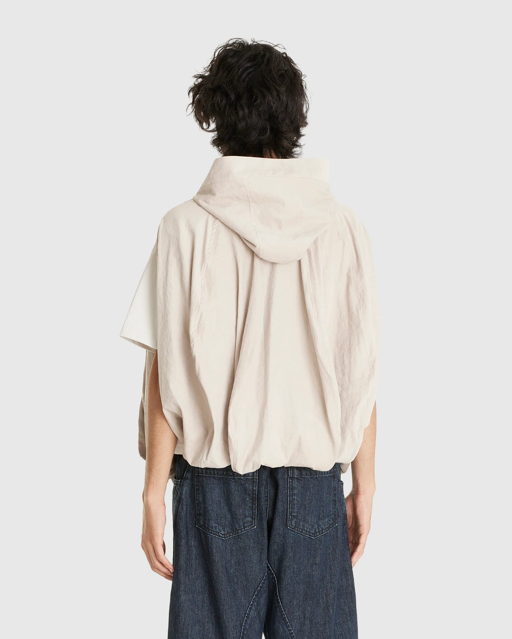 Hooded Balloon jacket Off White - Image 3