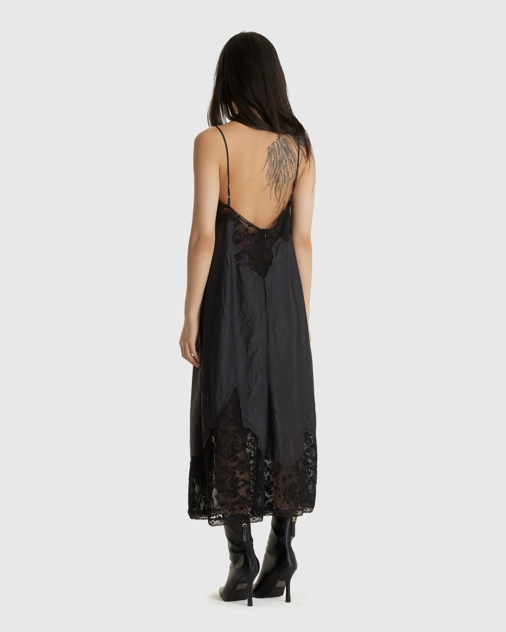 Lace Patchwork Slip Dress - Image 3
