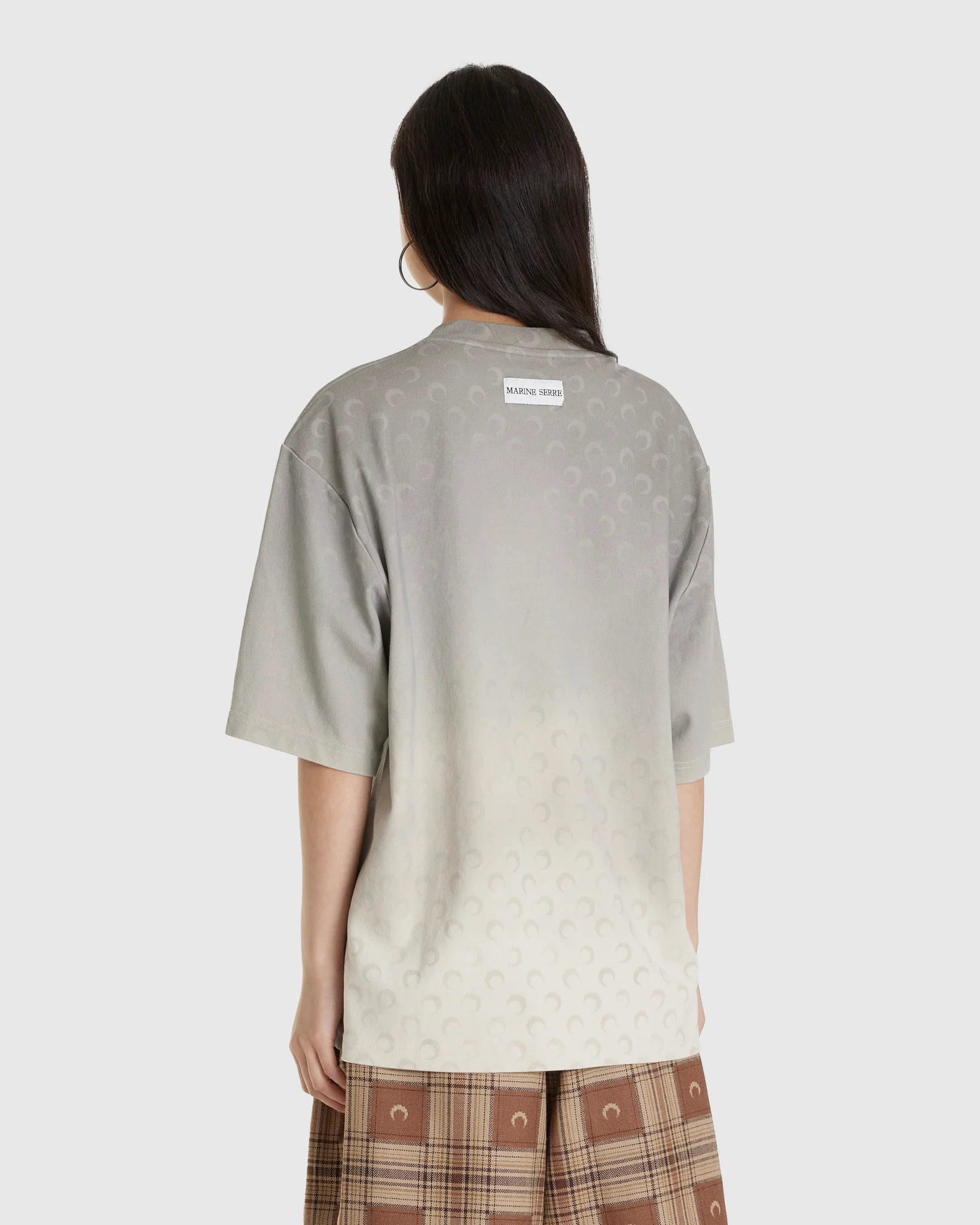 Moon Faded Jersey Relaxed T-Shirt Grey - Image 3