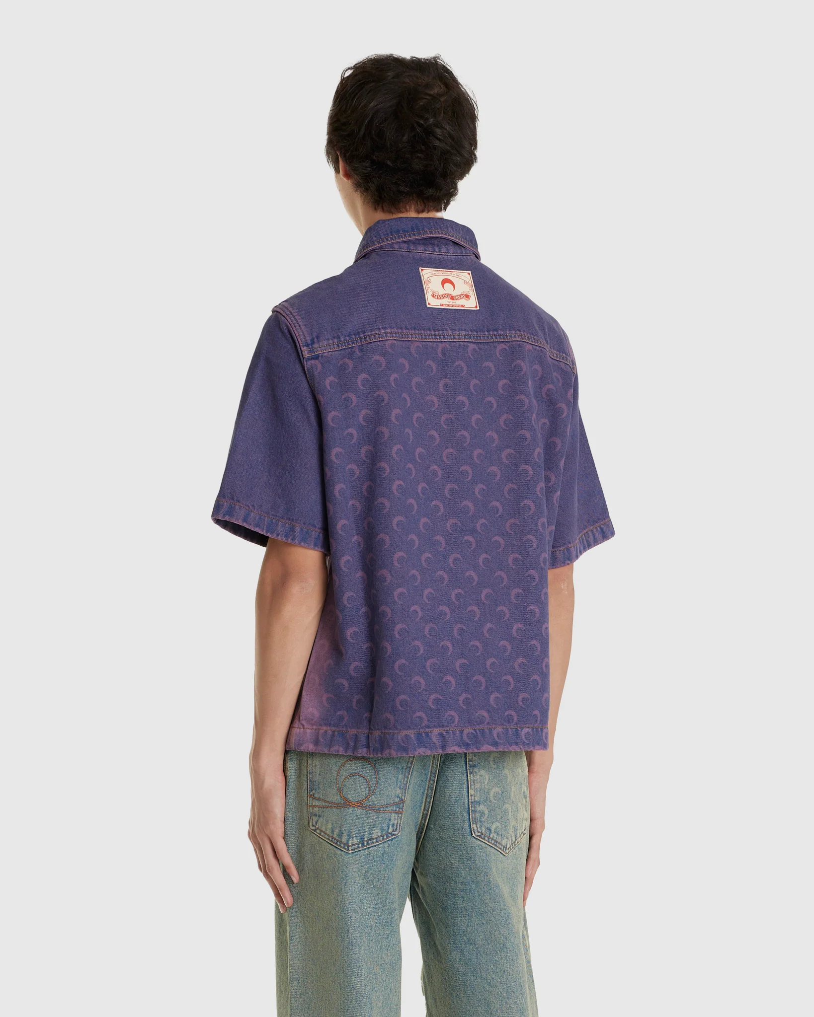 Moon Laser Denim Workwear Shirt - Image 3