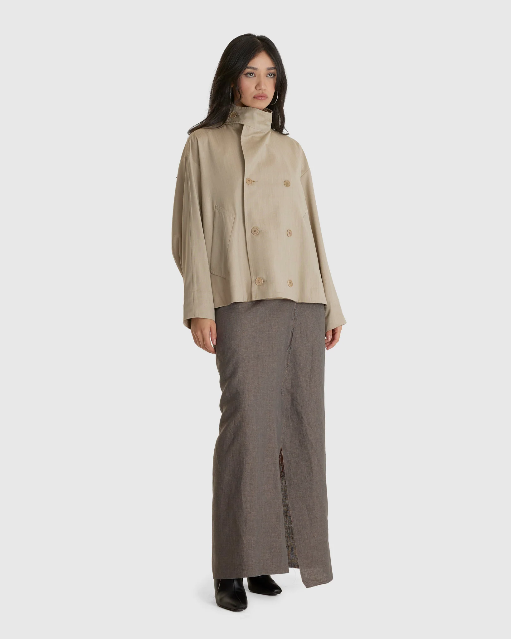 No. 304 Linen Wrap Skirt - Image 2