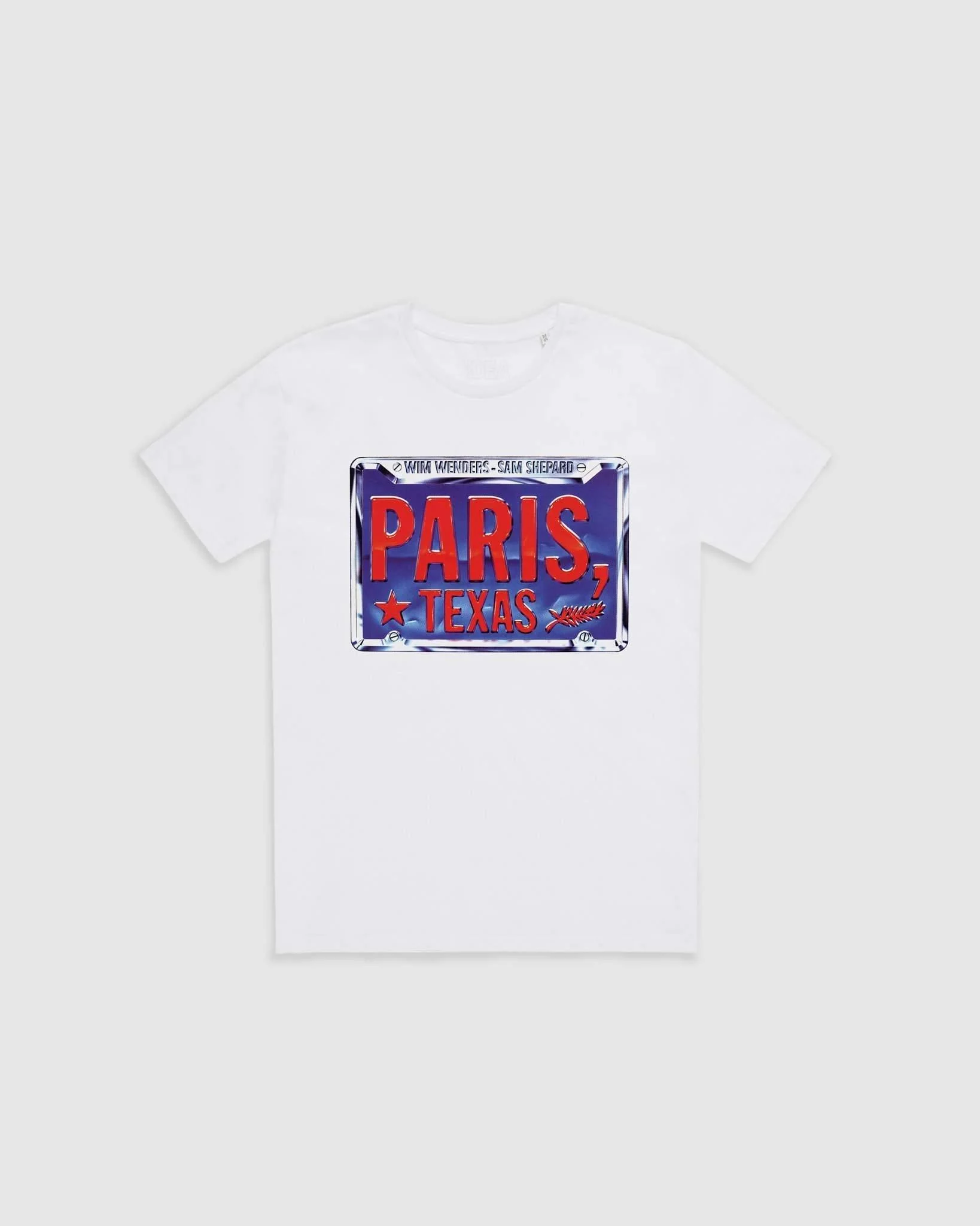 Wim Wenders Paris Texas License Plate T-Shirt