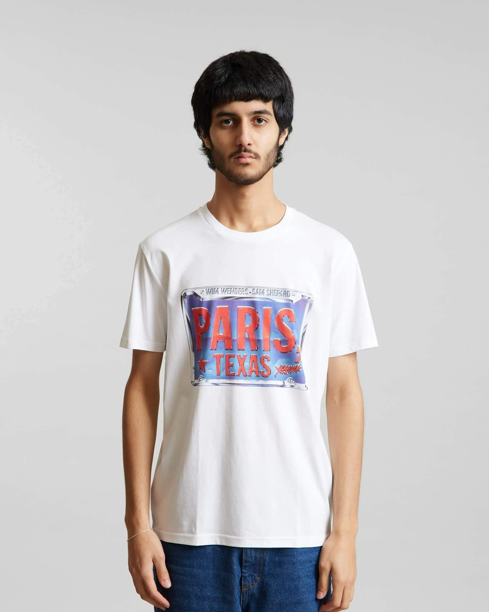 Wim Wenders Paris Texas License Plate T-Shirt - Image 2