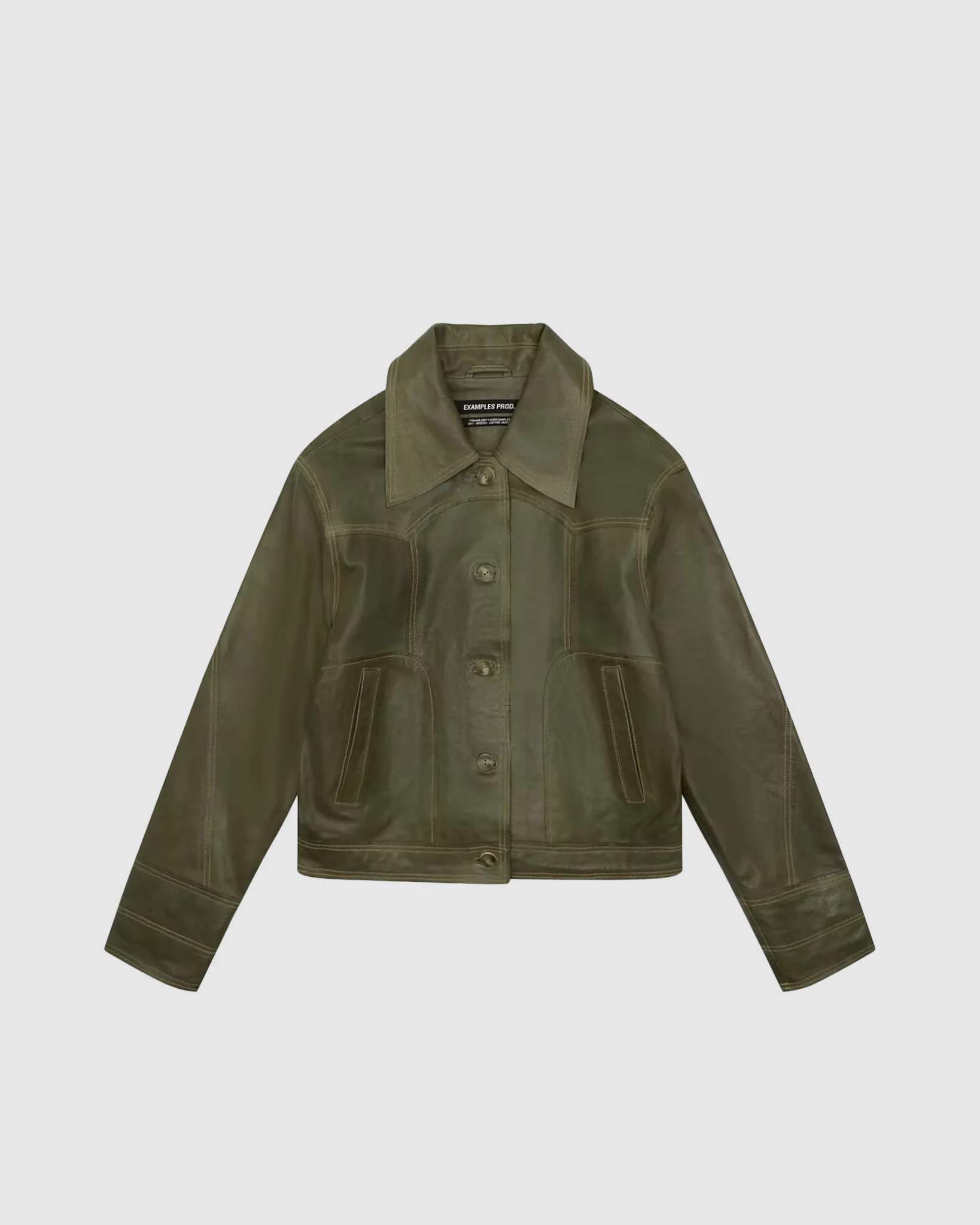 Raw Edge Leather Jacket