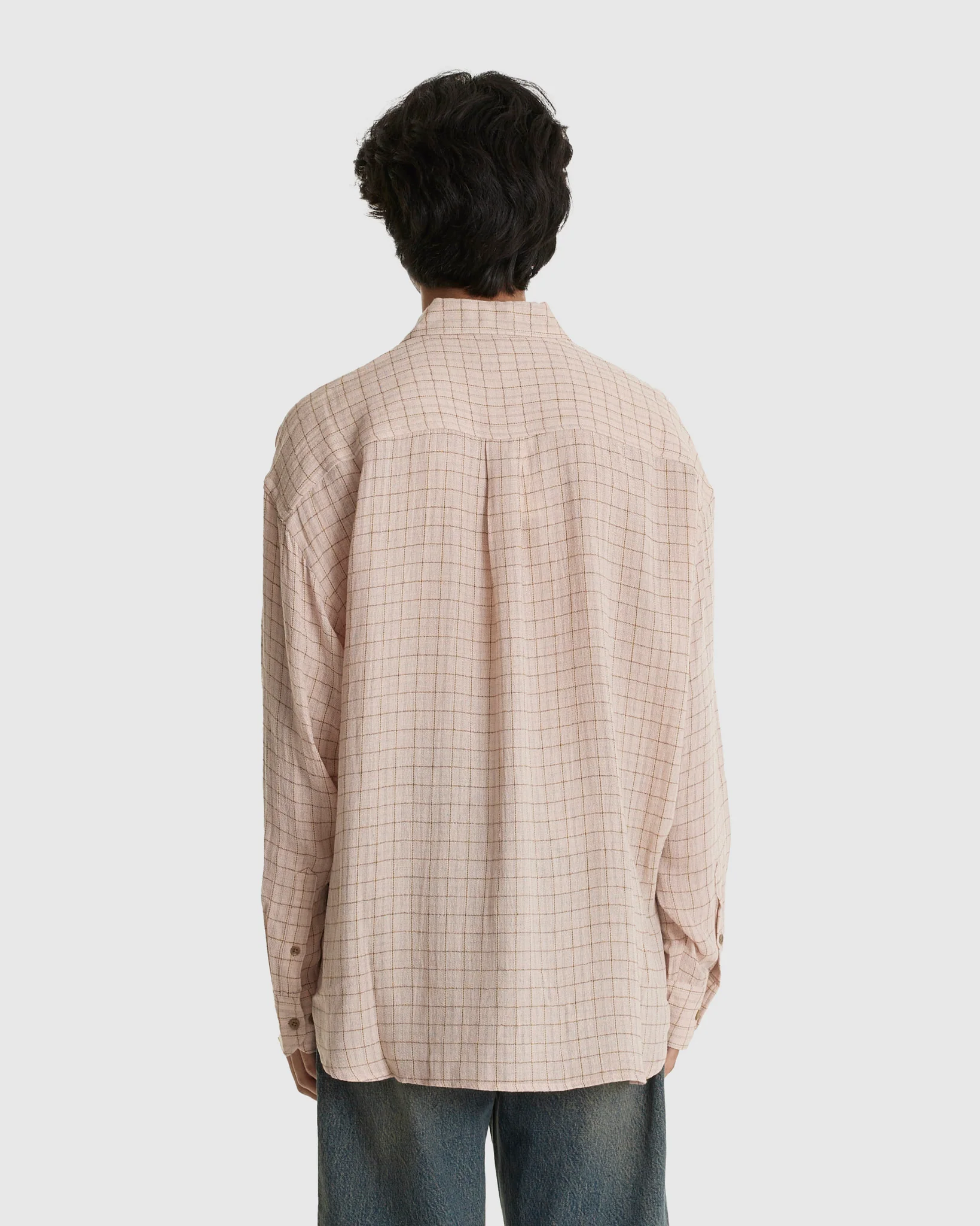 Room Shirt Airy Pink Check - Image 3