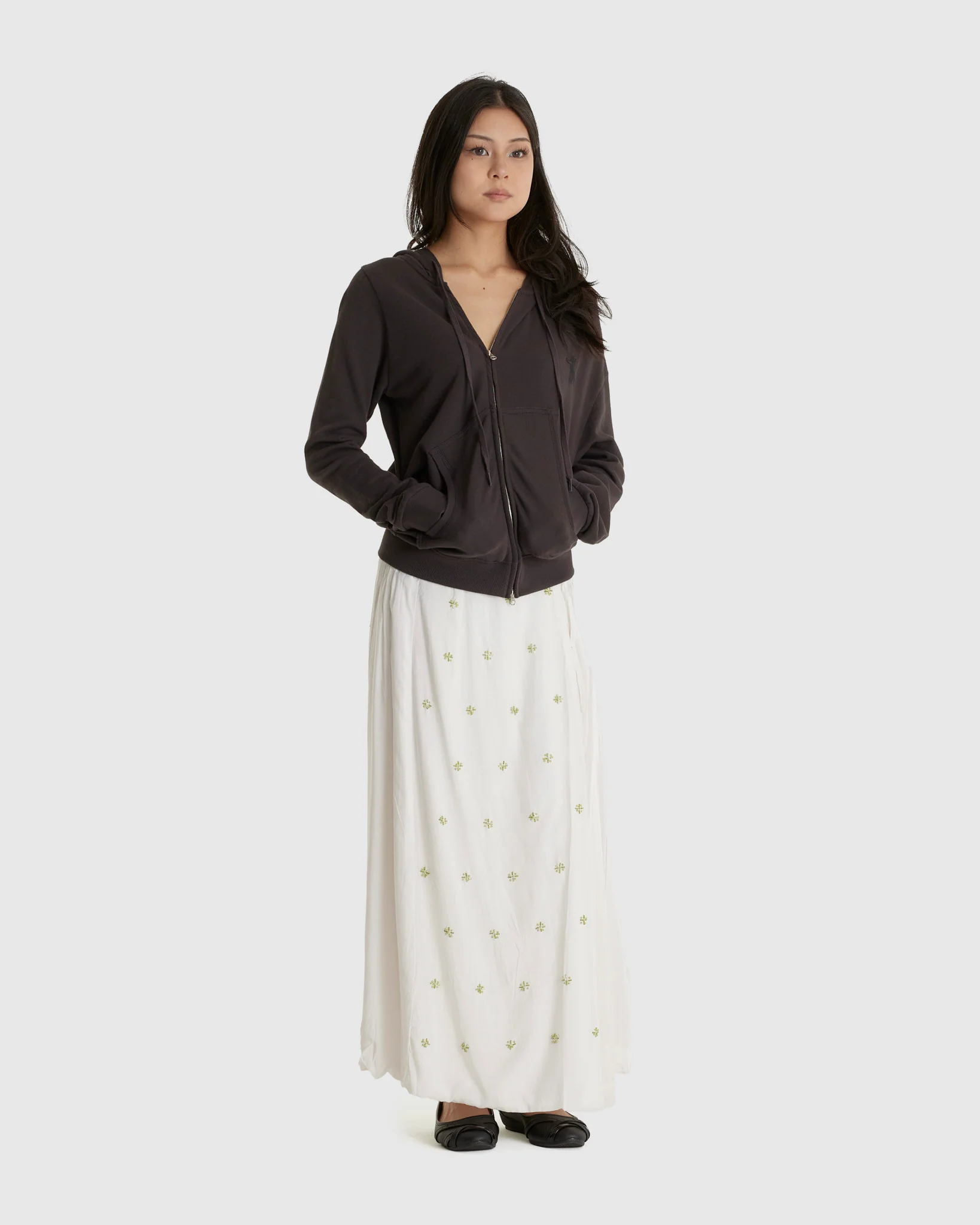 Slant Zip Hoodie - Image 2