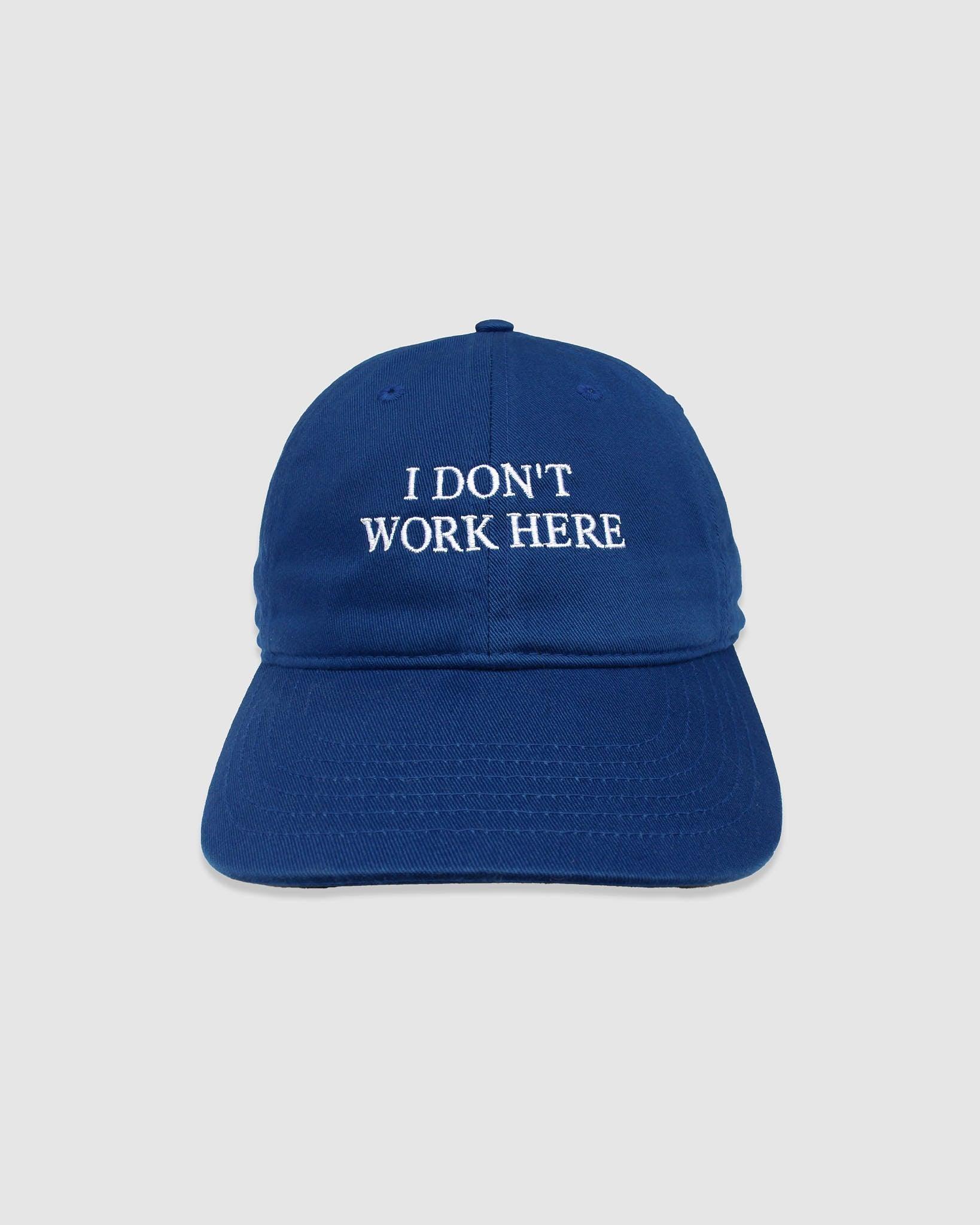 Sorry I Don't Work Here Hat Blue