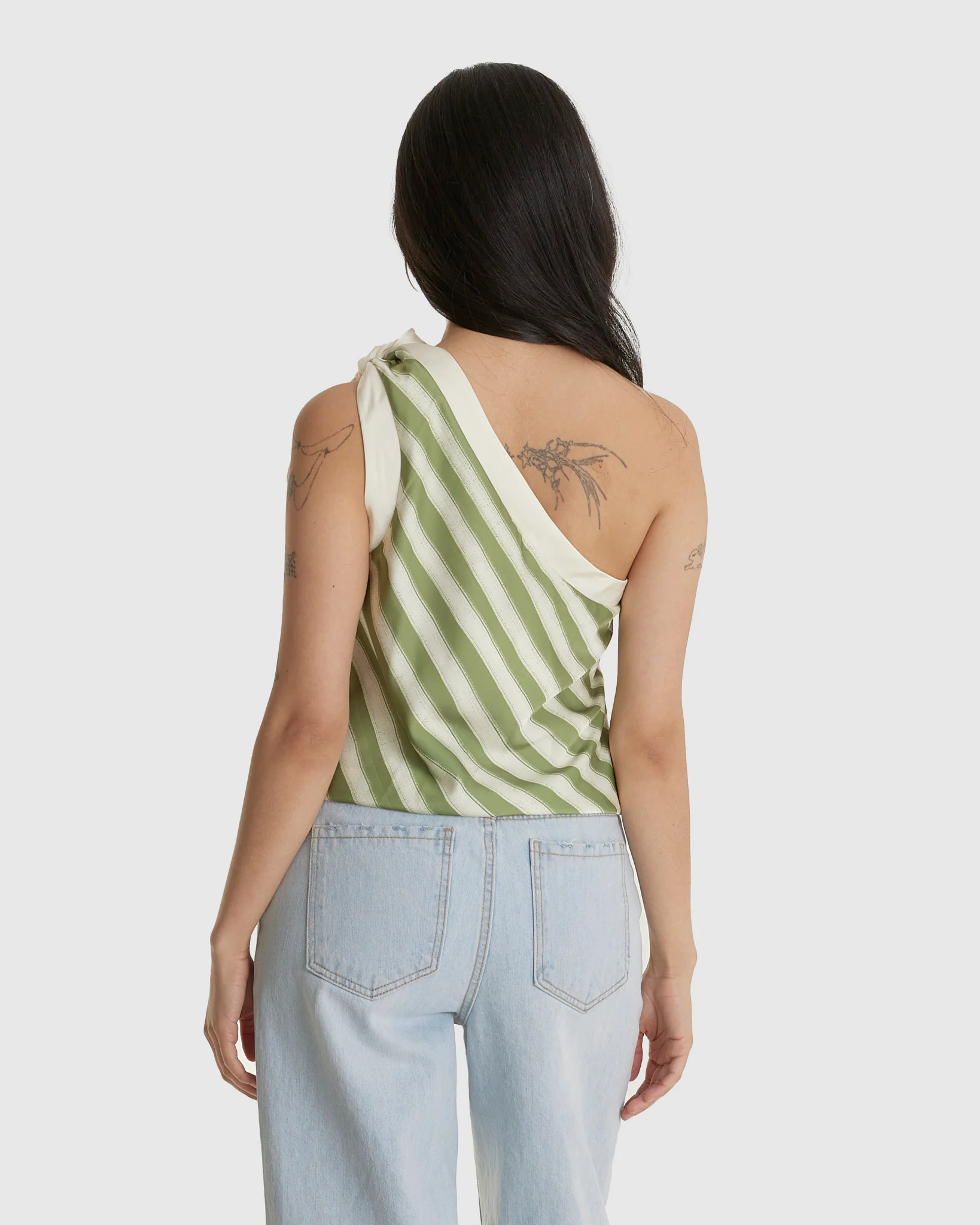Stripe Scarf Top - Image 3