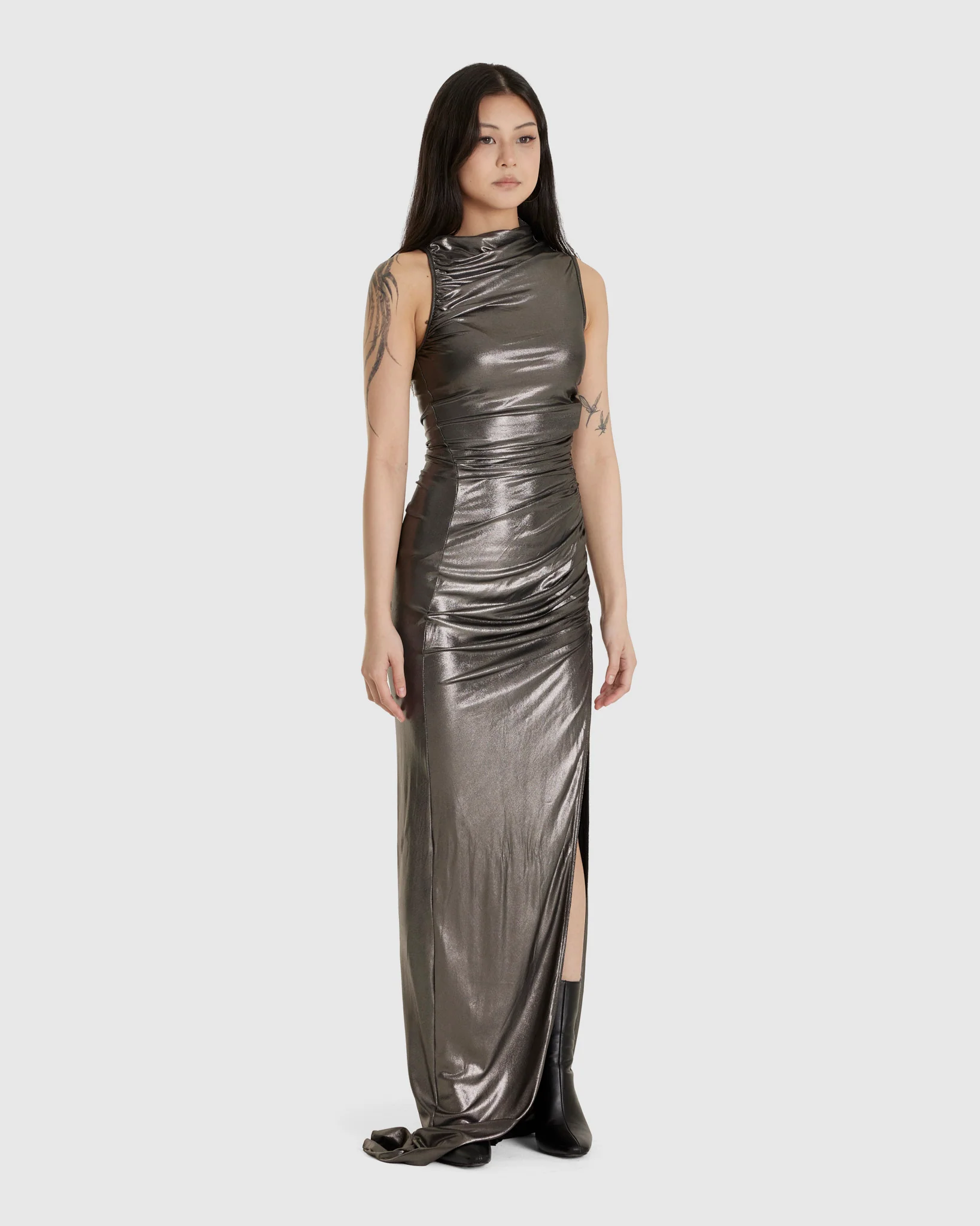 Svita Gown Gunmetal - Image 2