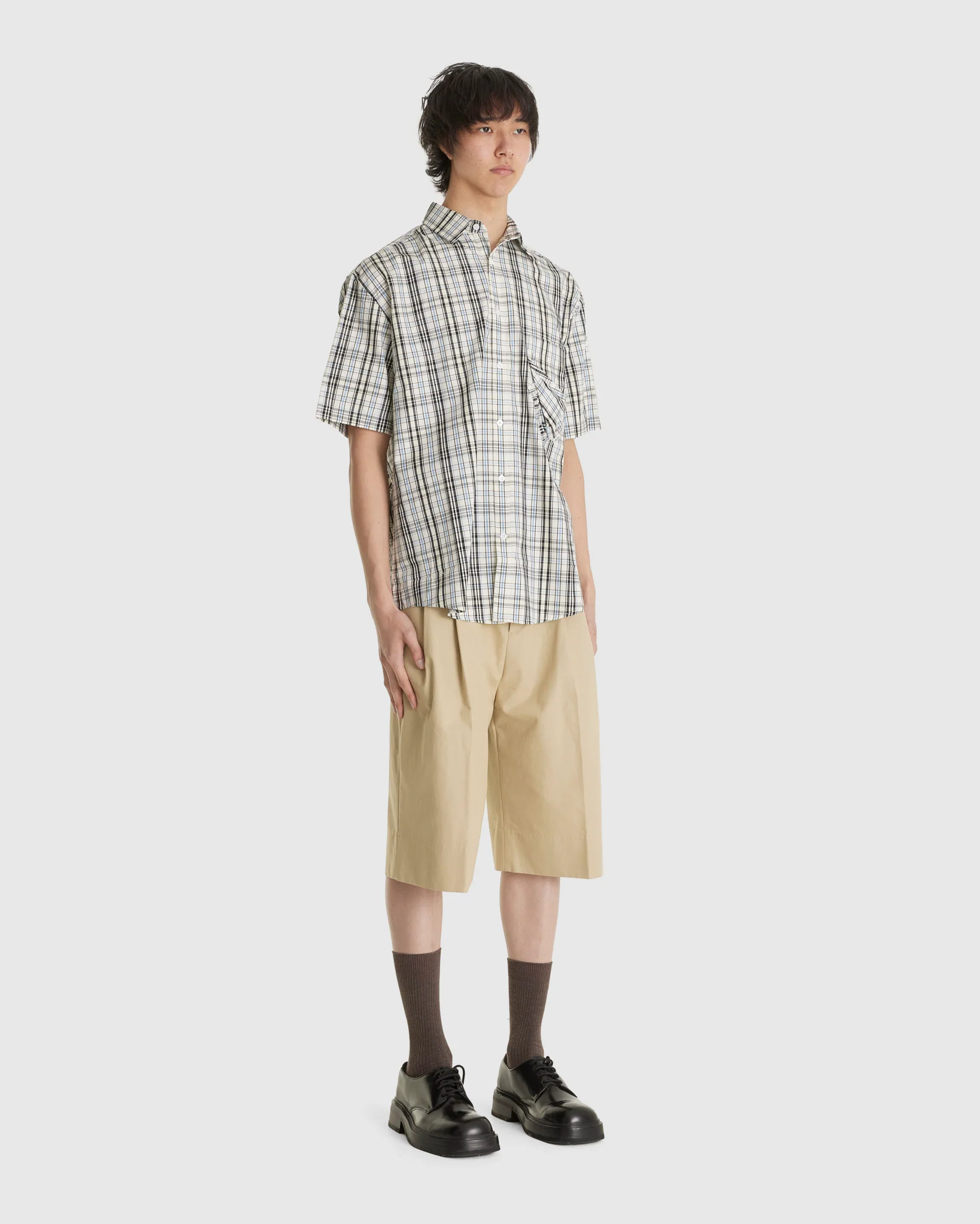 Twisted Pocket SS Check Shirt - Image 2