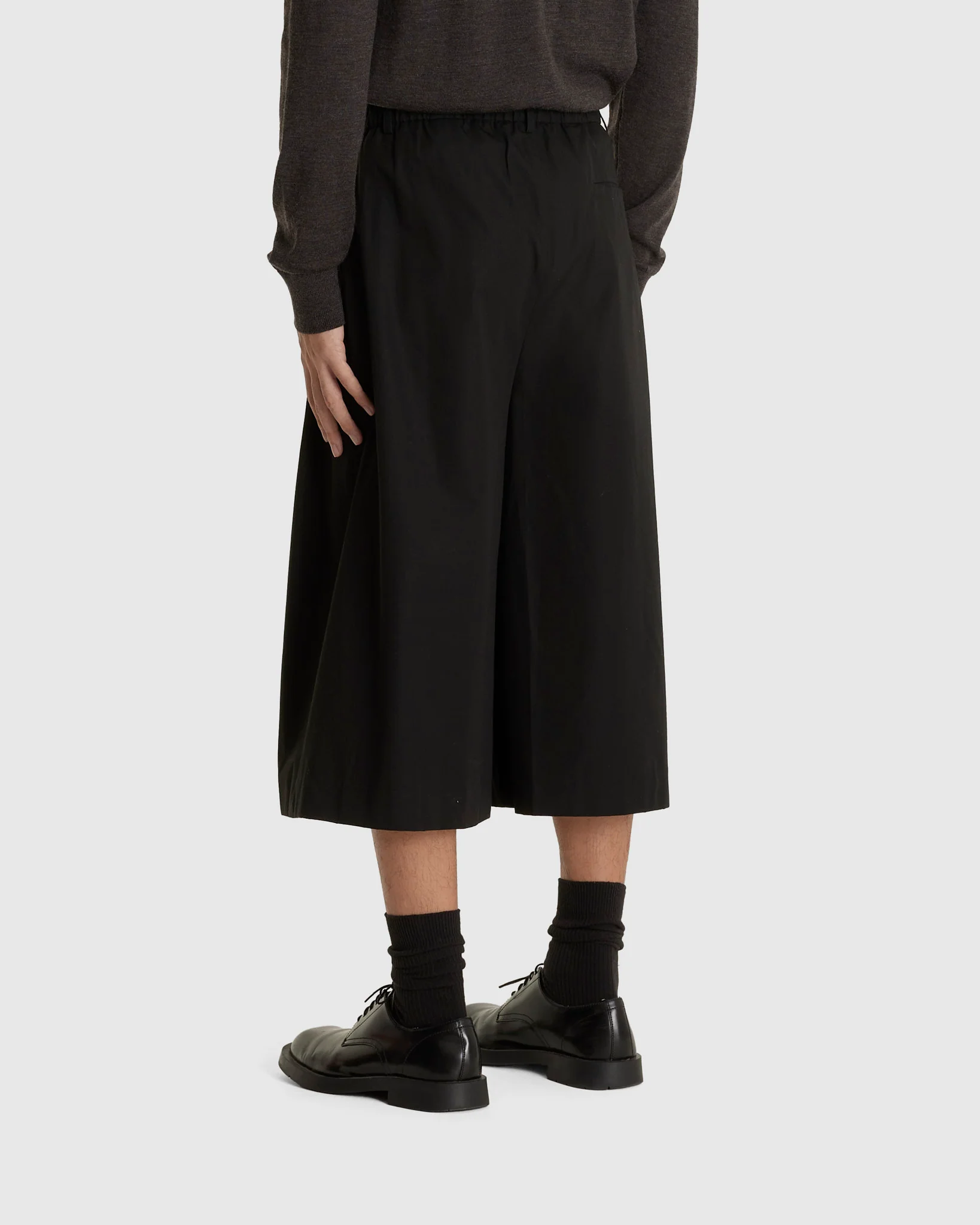 Wide Bermuda Pants Black - Image 3