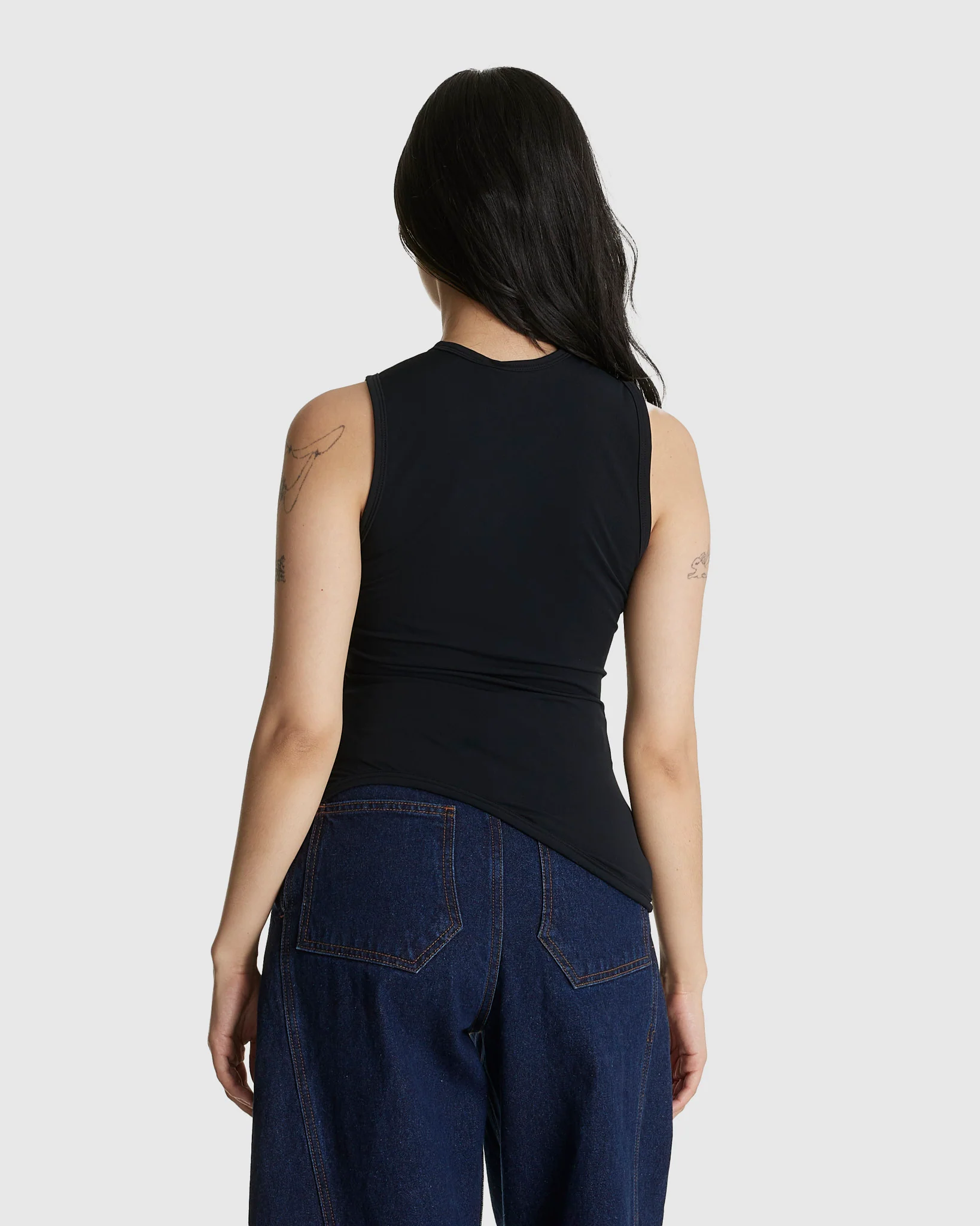 Ying-Yang Tank Top Black - Image 3