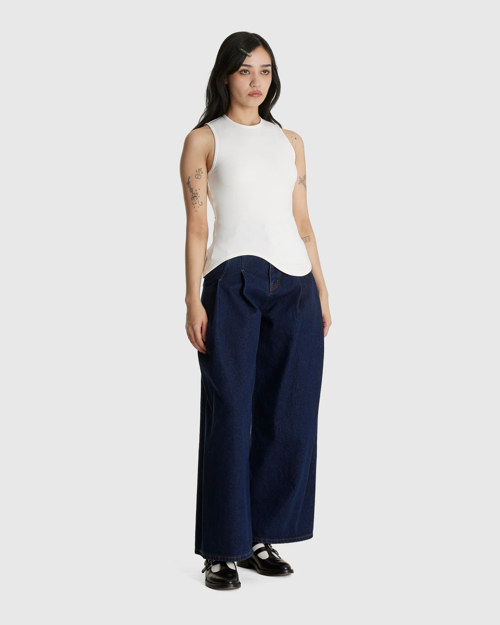 Ying-Yang Tank Top White - Image 2